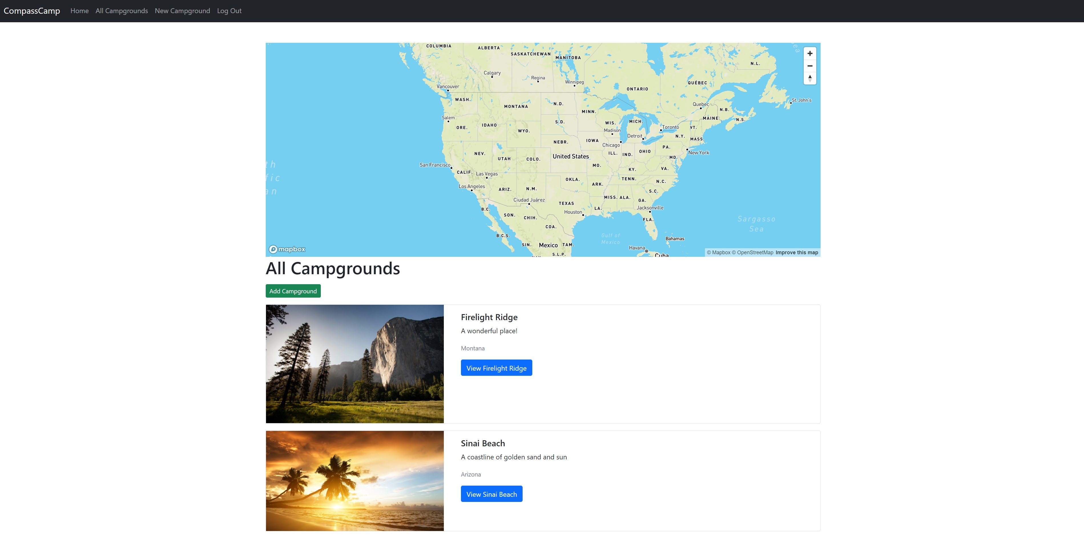 GitHub - HonorableAnomaly/CompassCamp: Campground app for explorers to ...