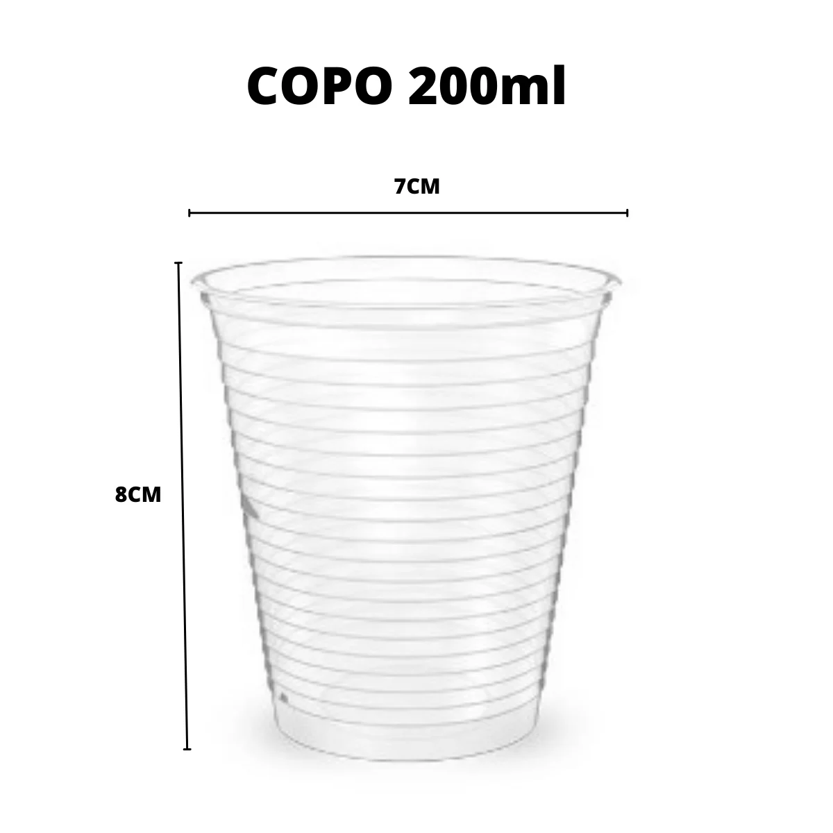 COPO PL.200ML.TR.C/100UND.