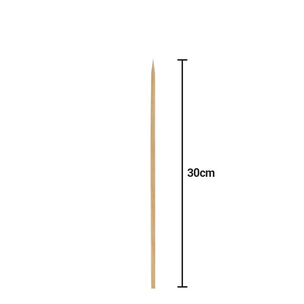 ESPETO BAMBU 30CM  C/50UND.