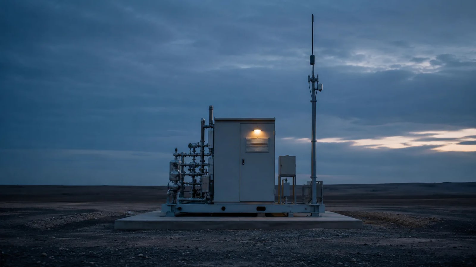 A remote unmanned site reporting in continuously