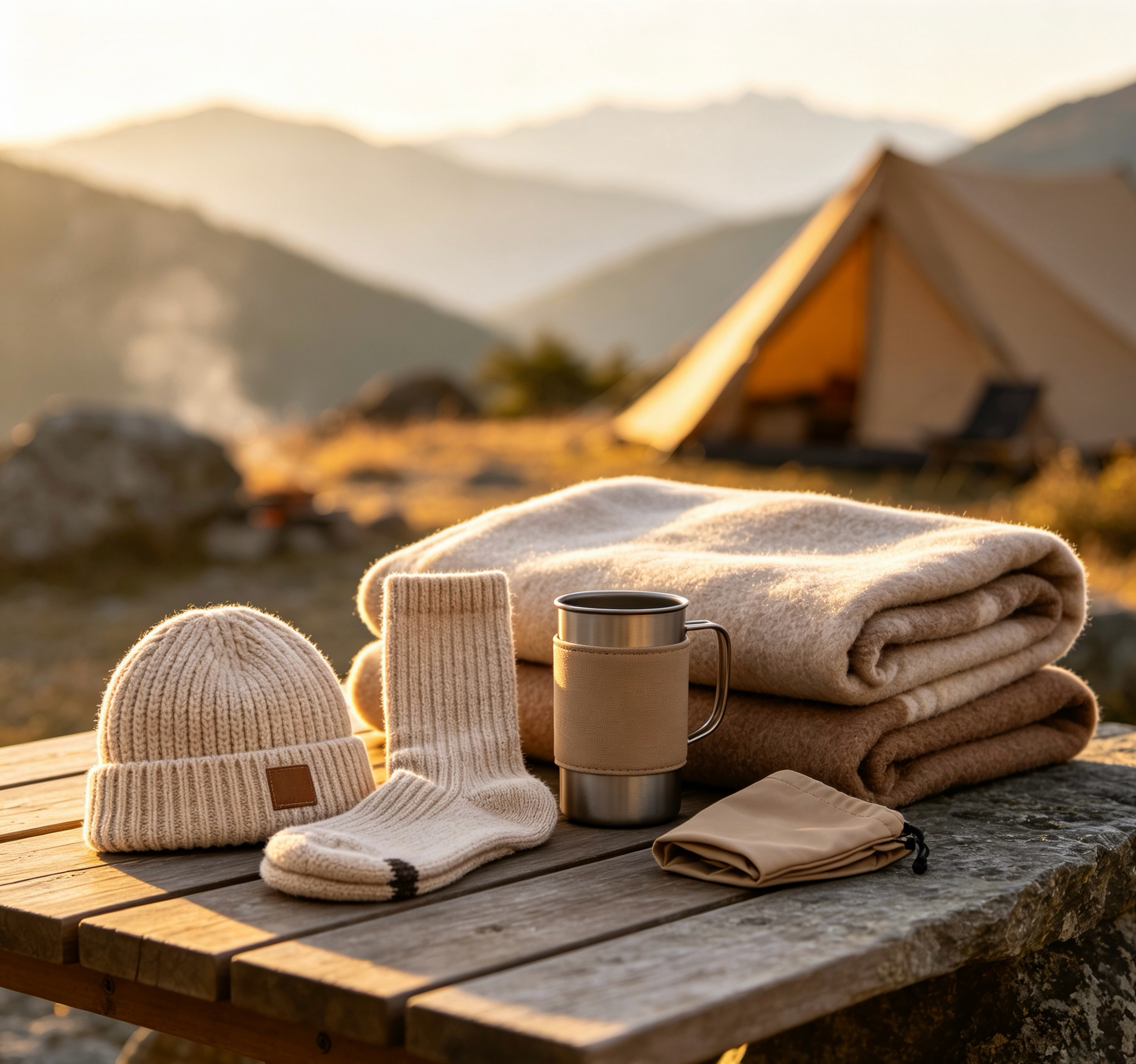 Camping textile accessories