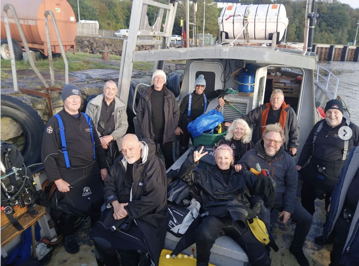 Great time had by all diving in the Sound of Mull on the west coast of Scotland