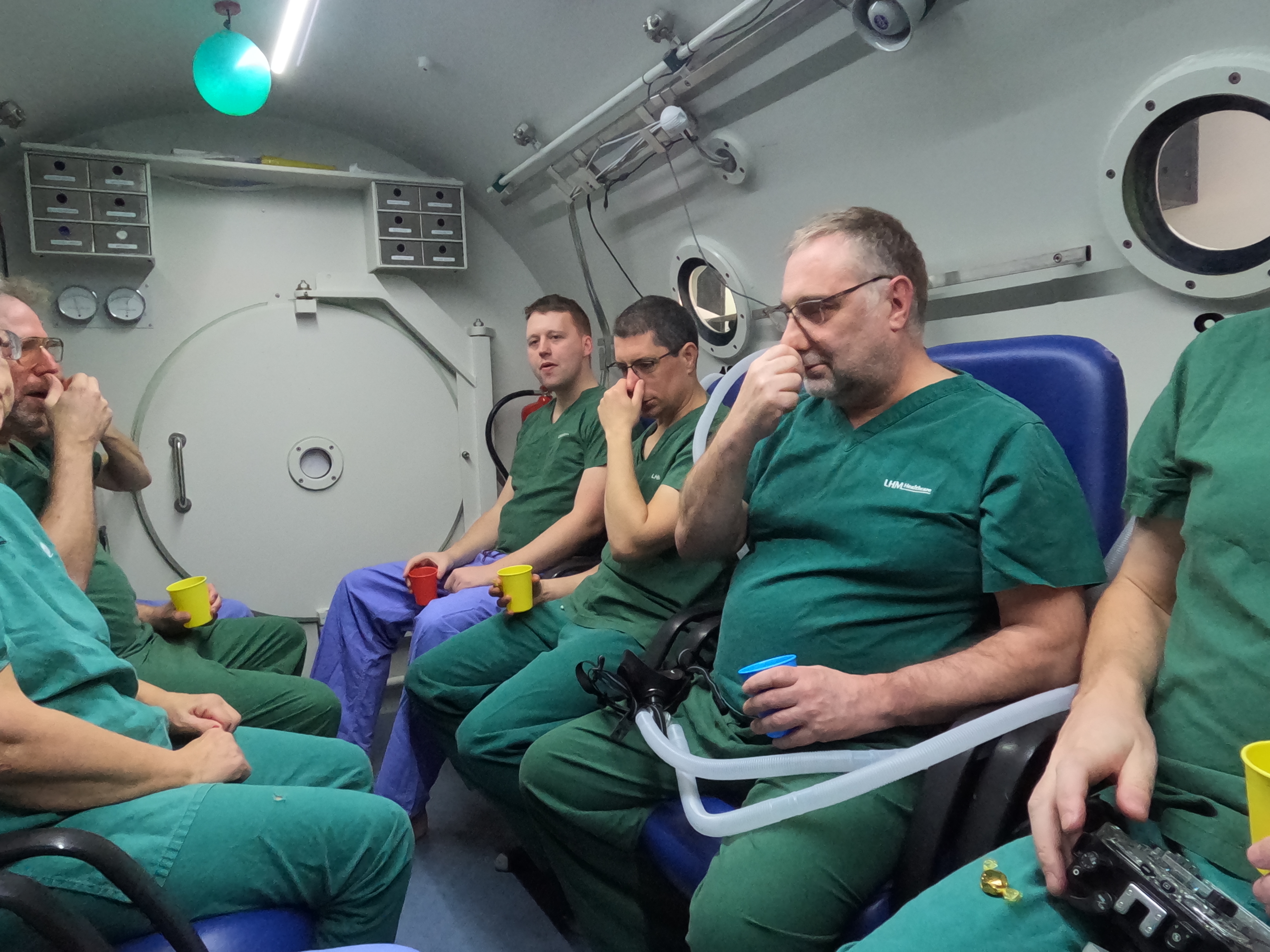 In the scrubs