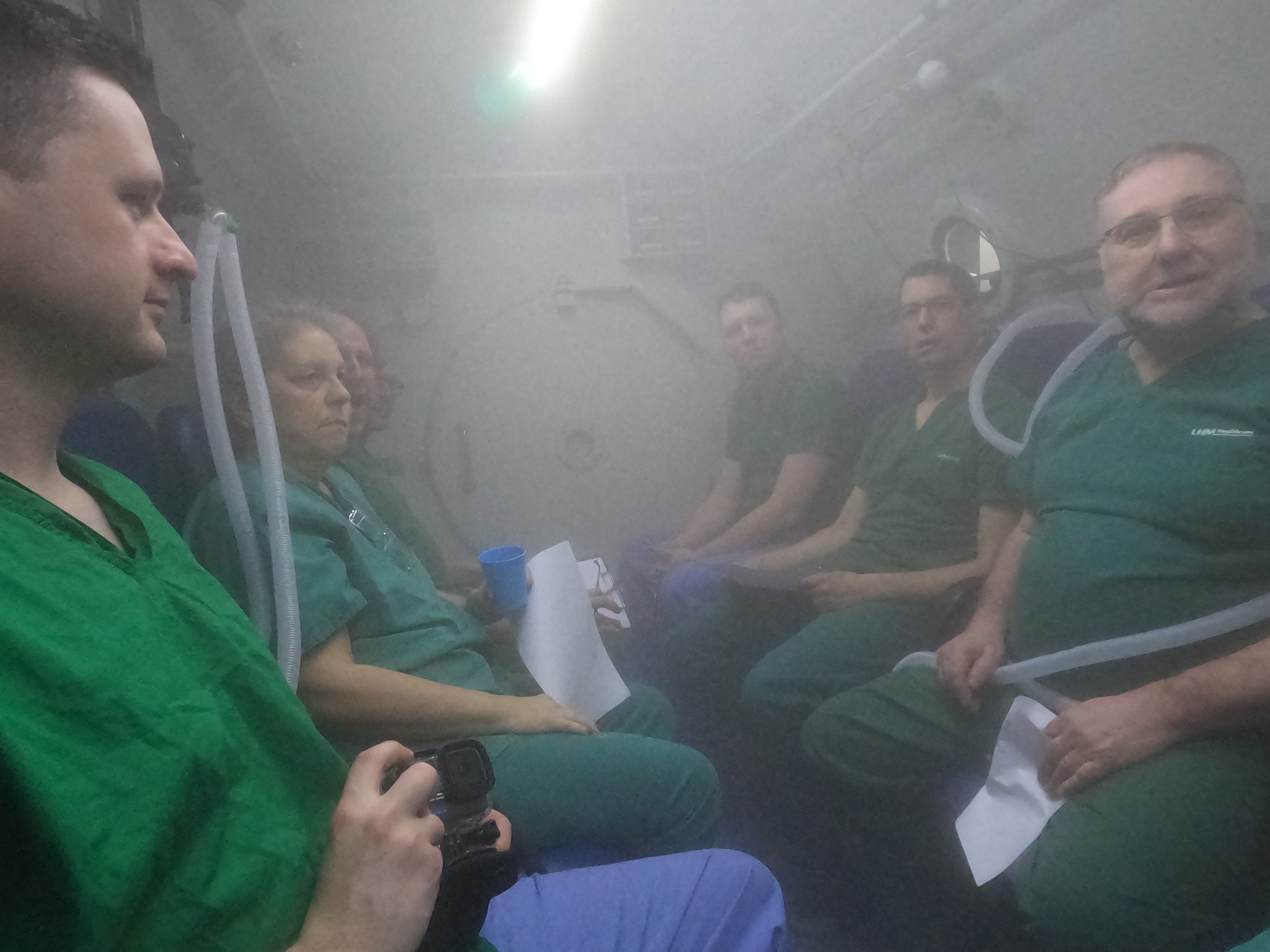 Oxygen masks during ascent