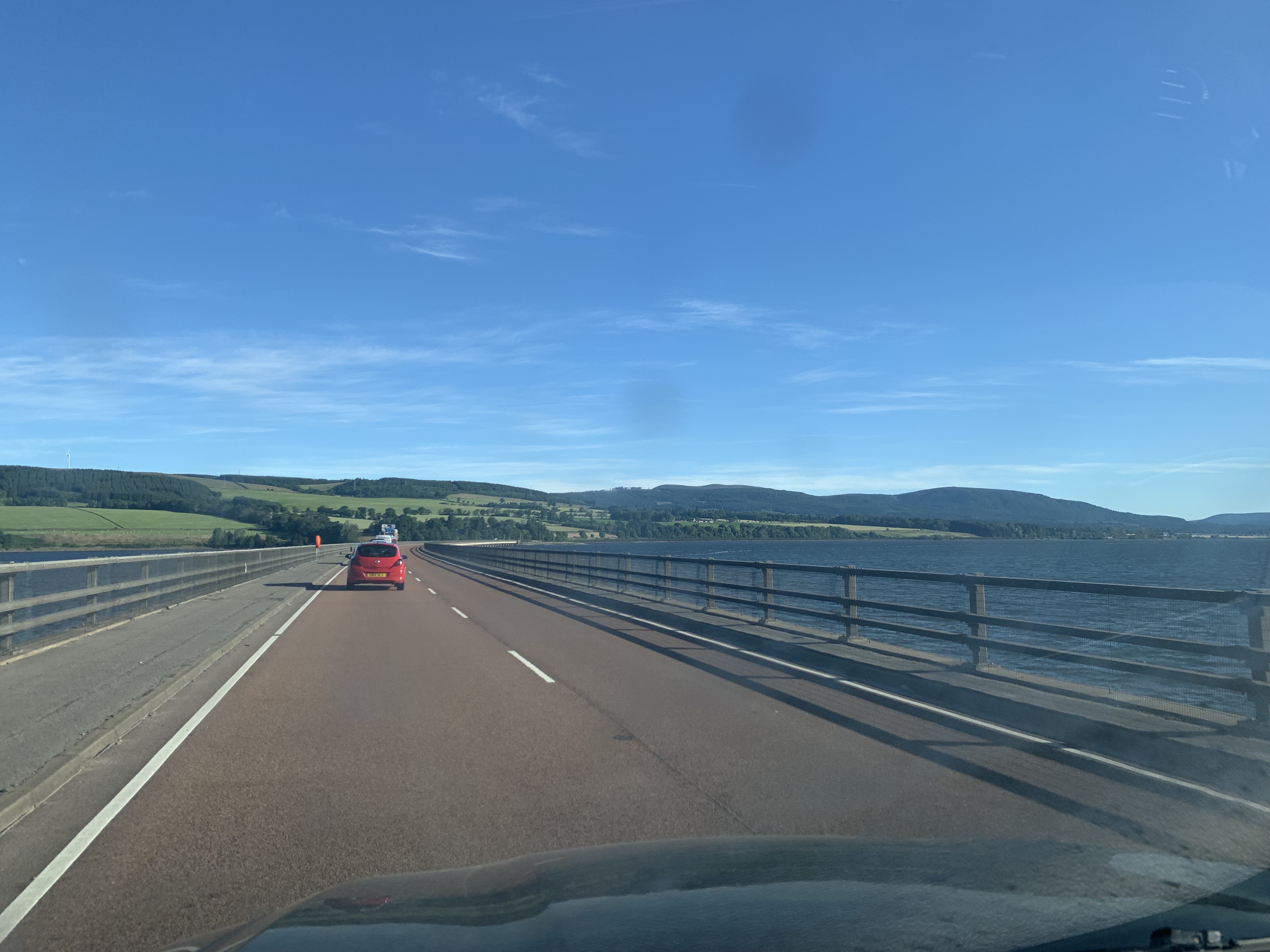 The drive north
