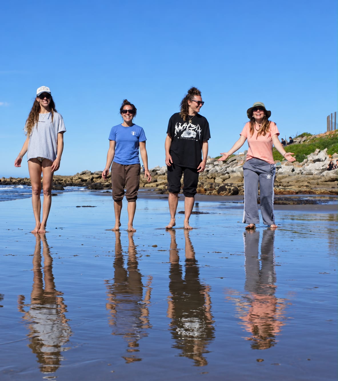 Profes de Una Olita en la playa