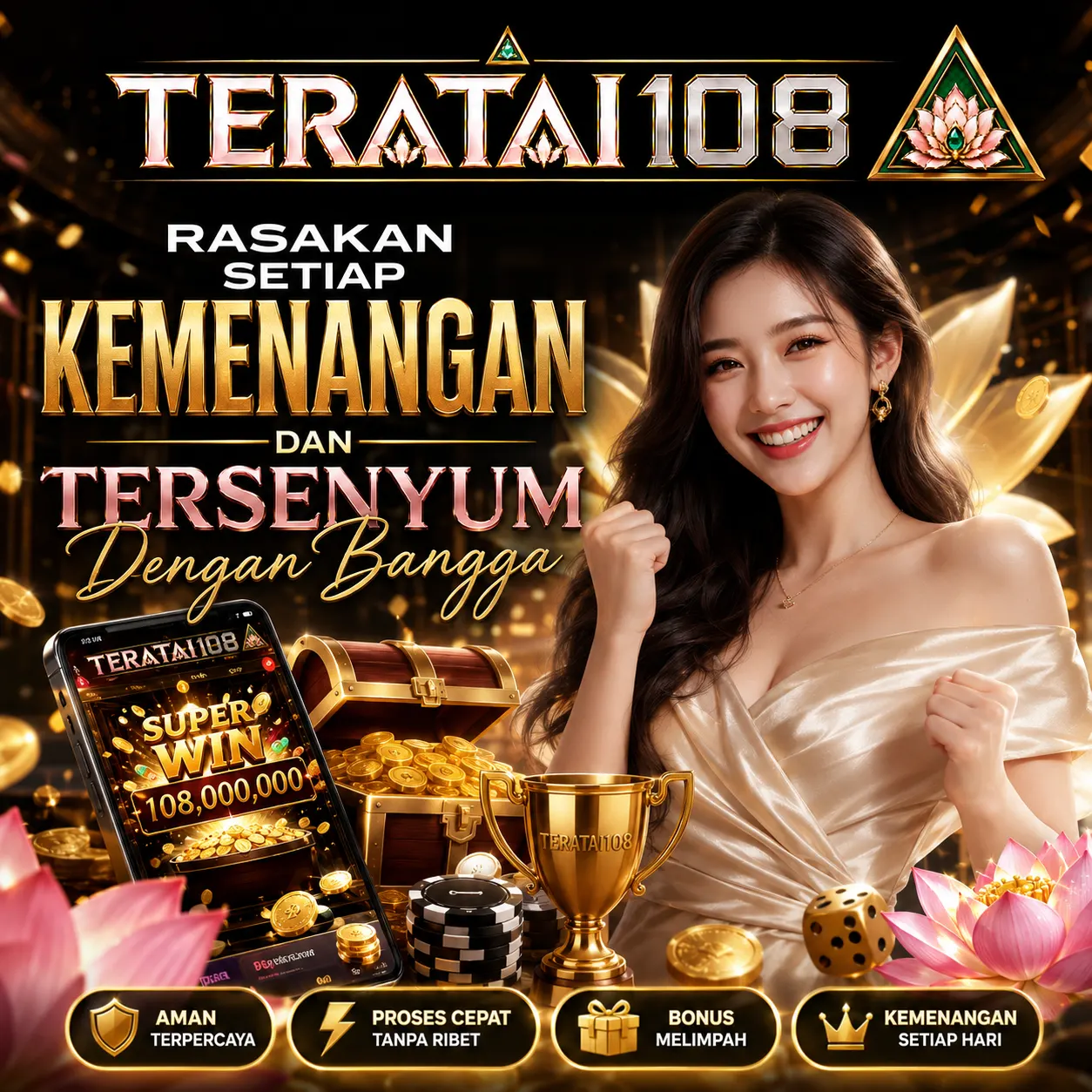 TERATAI108 - Rasakan Setiap Kemenangan dan Tersenyum Dengan Bangga