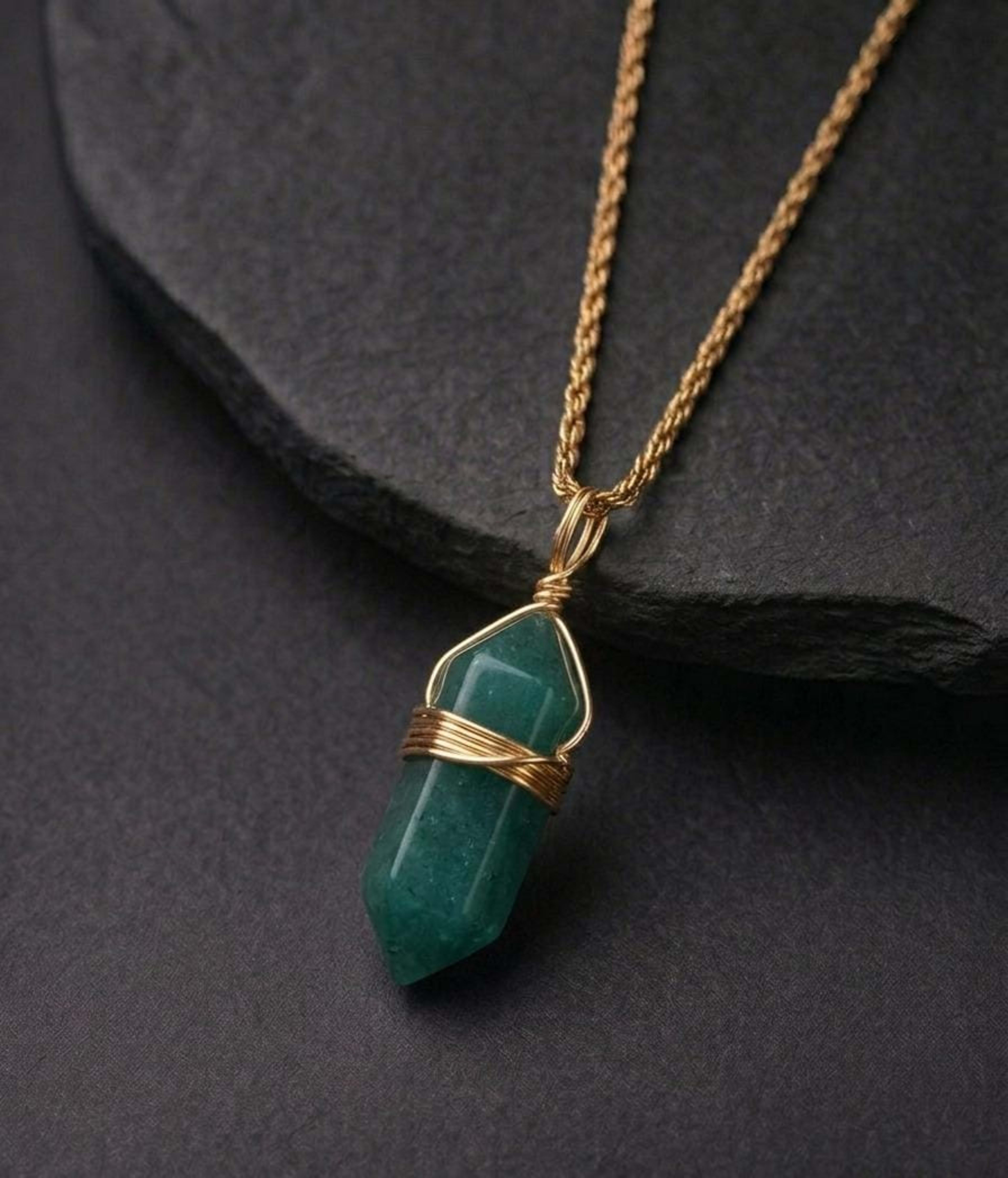 Natural Green Tourmaline Pendant