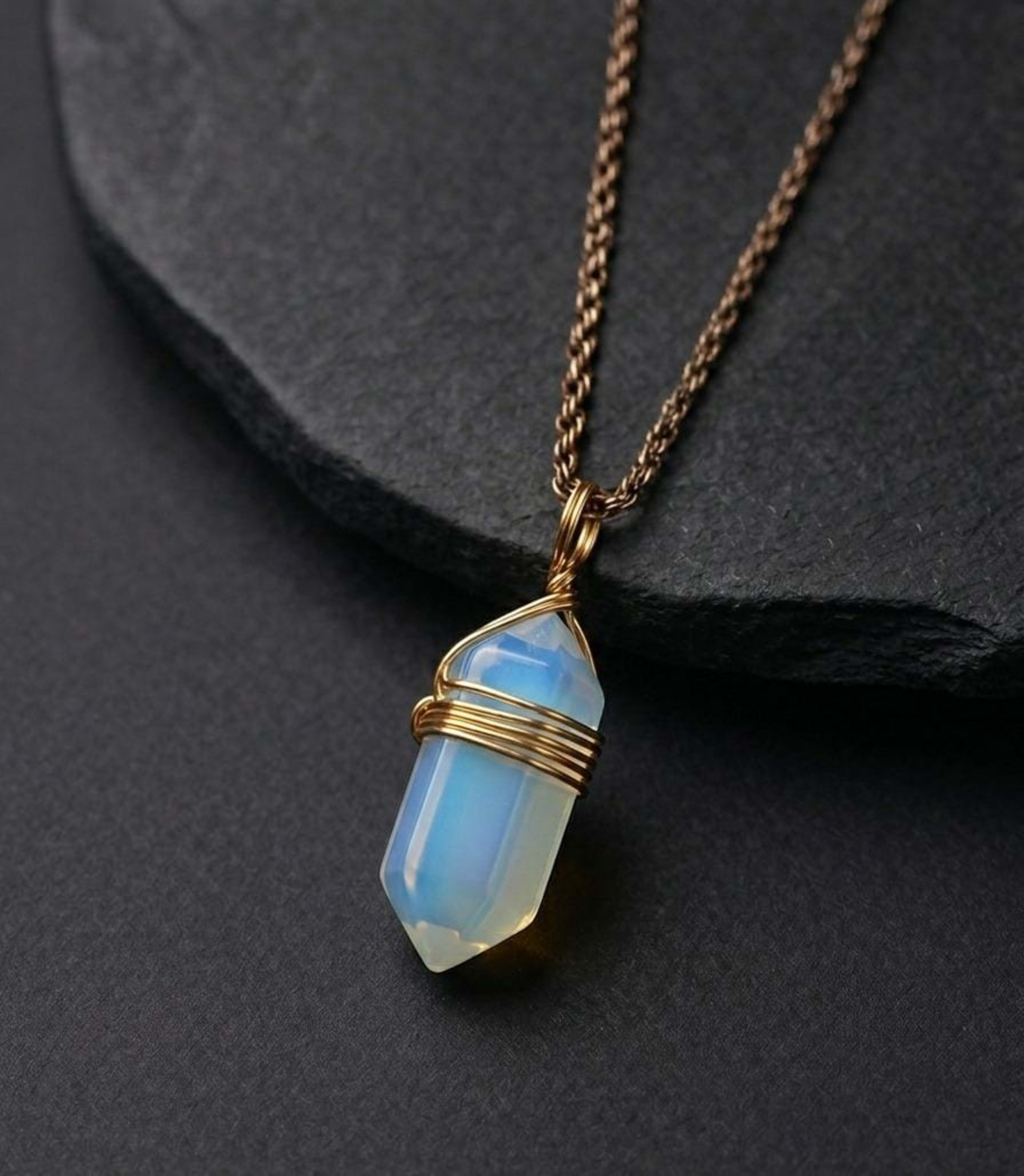 Natural Etheral Blue Pendant