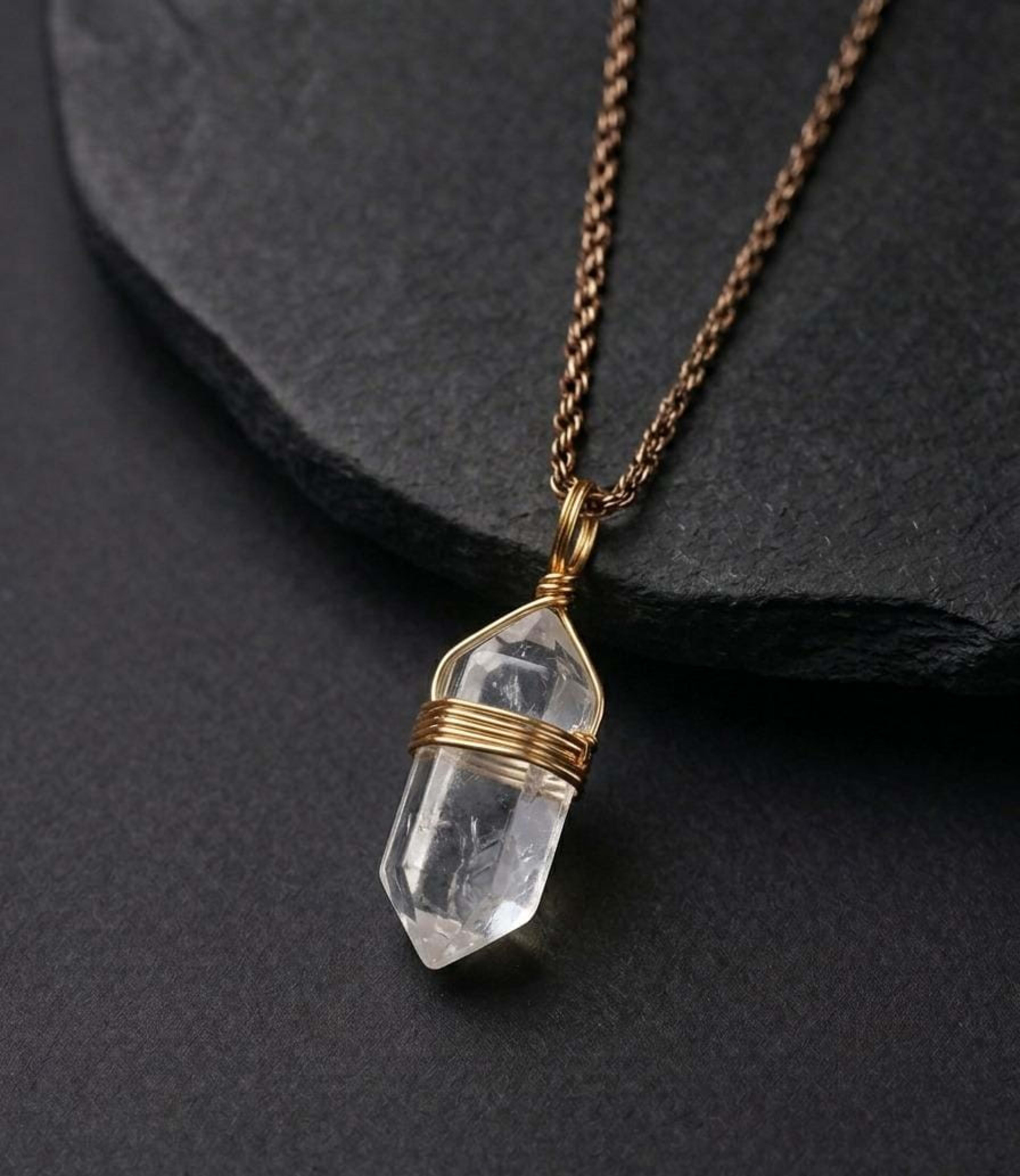 Natural Clear Quartz Pendant
