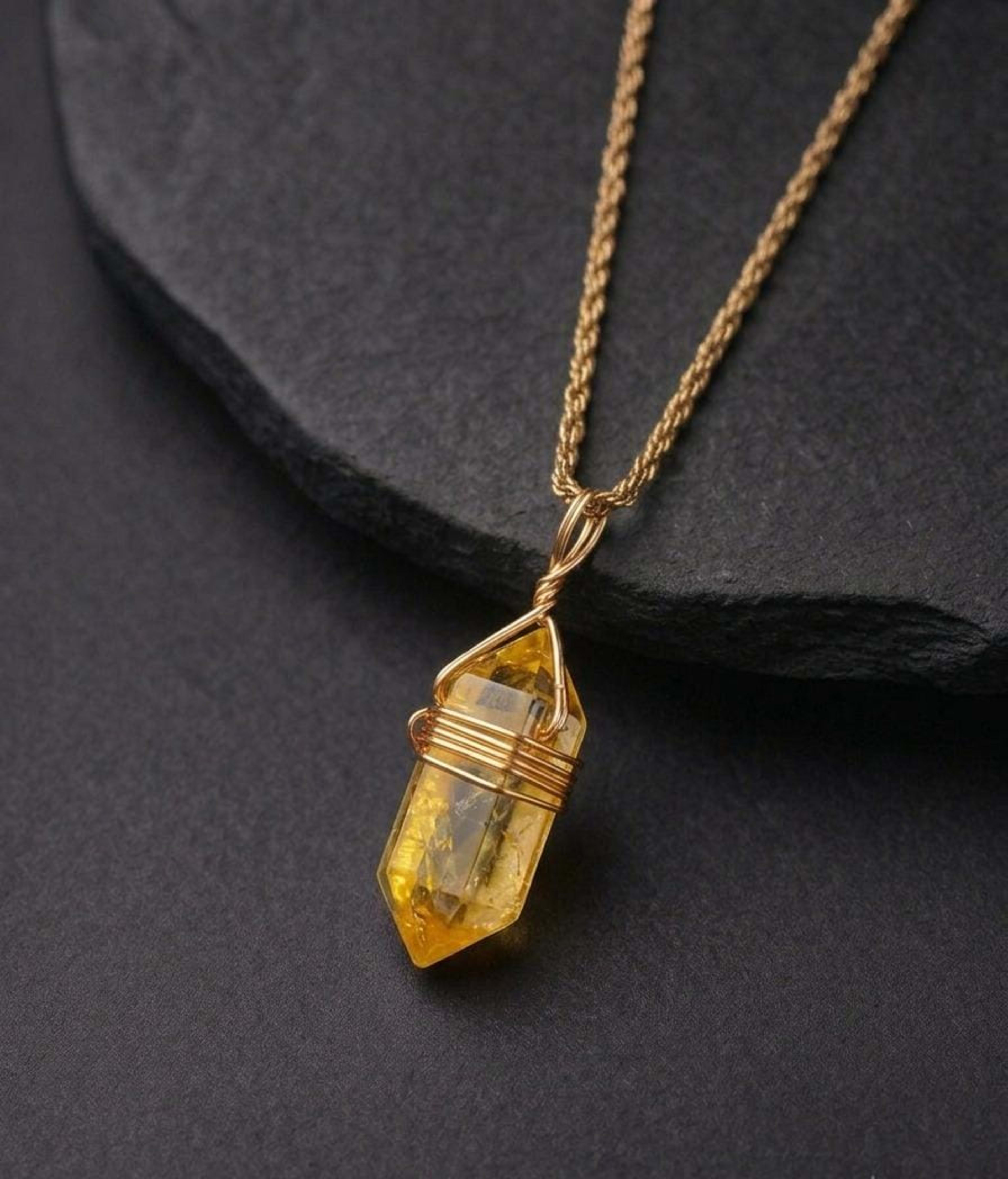 Golden Hour Set — Yellow Quartz & Ring view 2