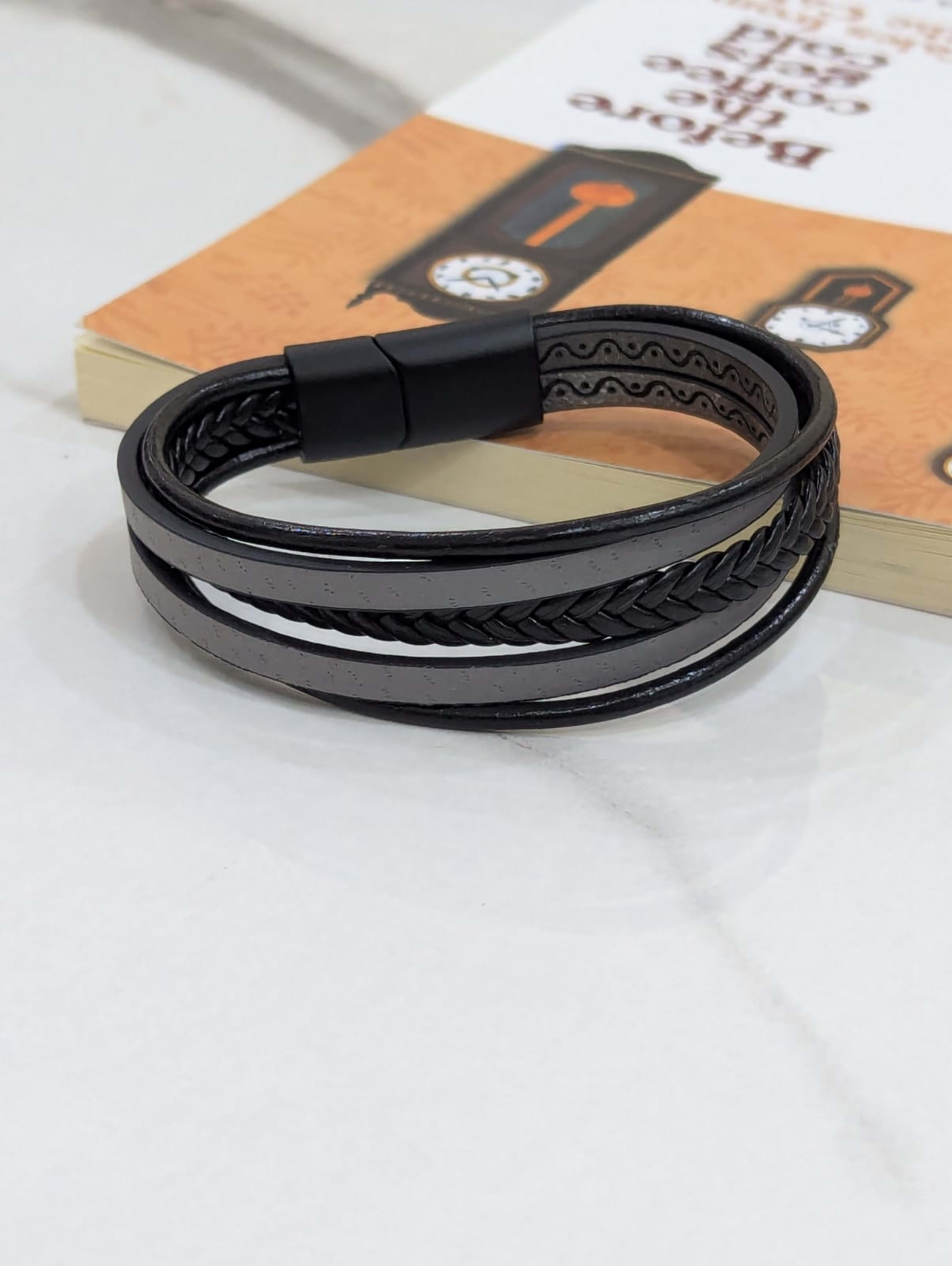 Braided Leather Bracelet view 4