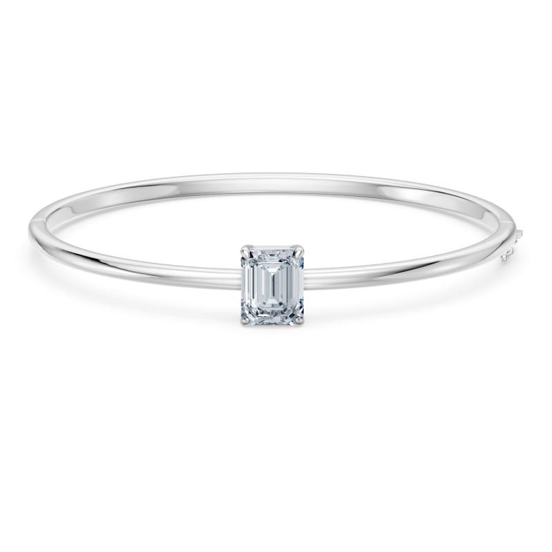 Emerald Solitaire Bangle