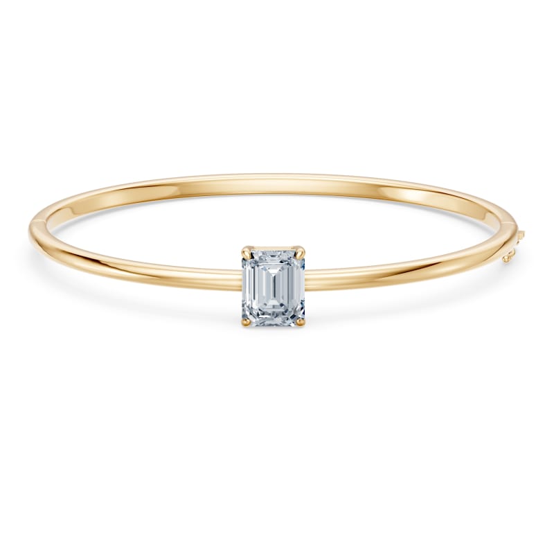 Emerald Solitaire Bangle