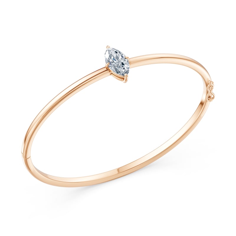 Marquise Solitaire Bangle
