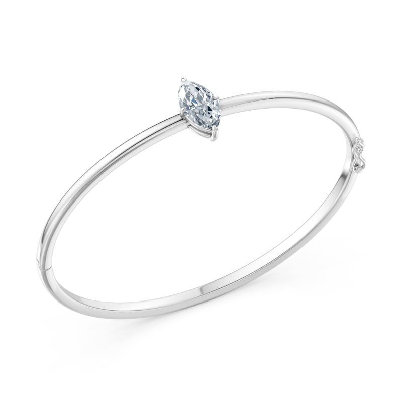 Marquise Solitaire Bangle