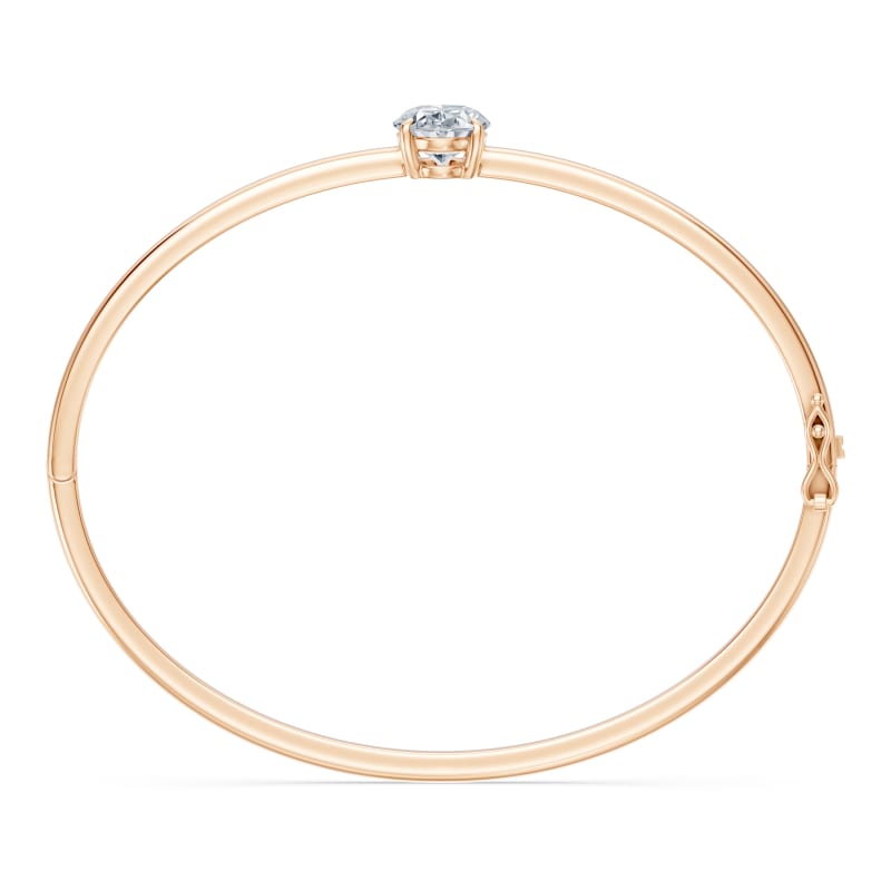 Oval Solitaire Bangle