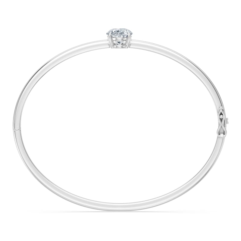 Oval Solitaire Bangle
