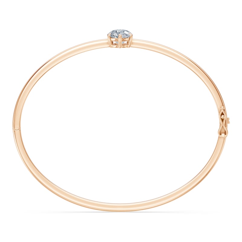 Pear Solitaire Bangle