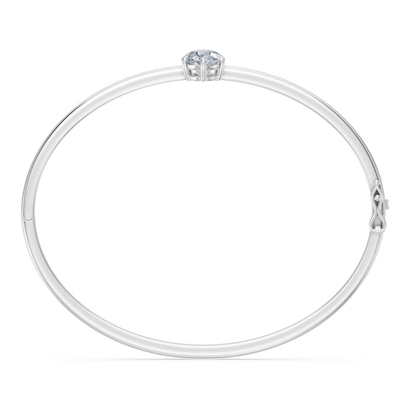 Pear Solitaire Bangle