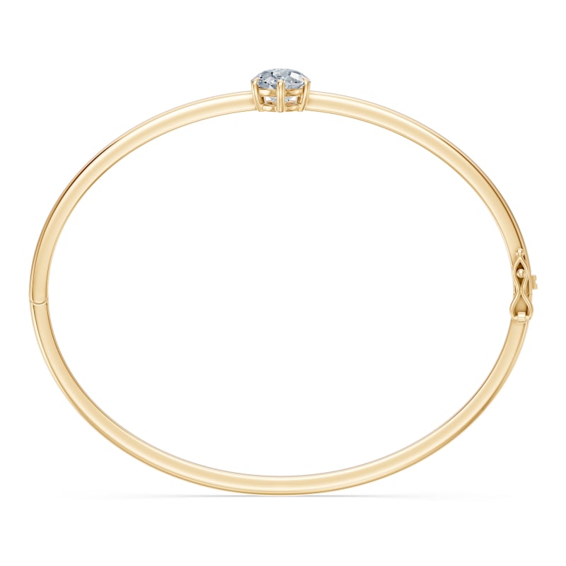 Pear Solitaire Bangle