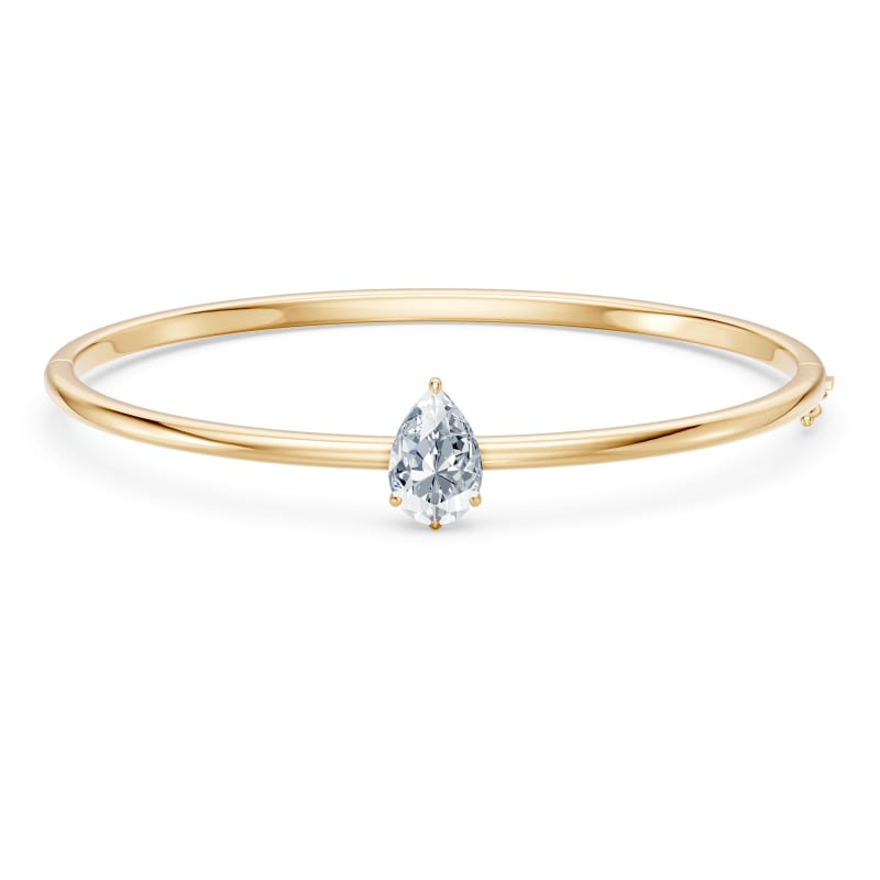 Pear Solitaire Bangle