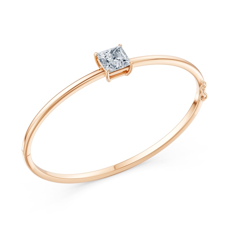 Princess Solitaire Bangle
