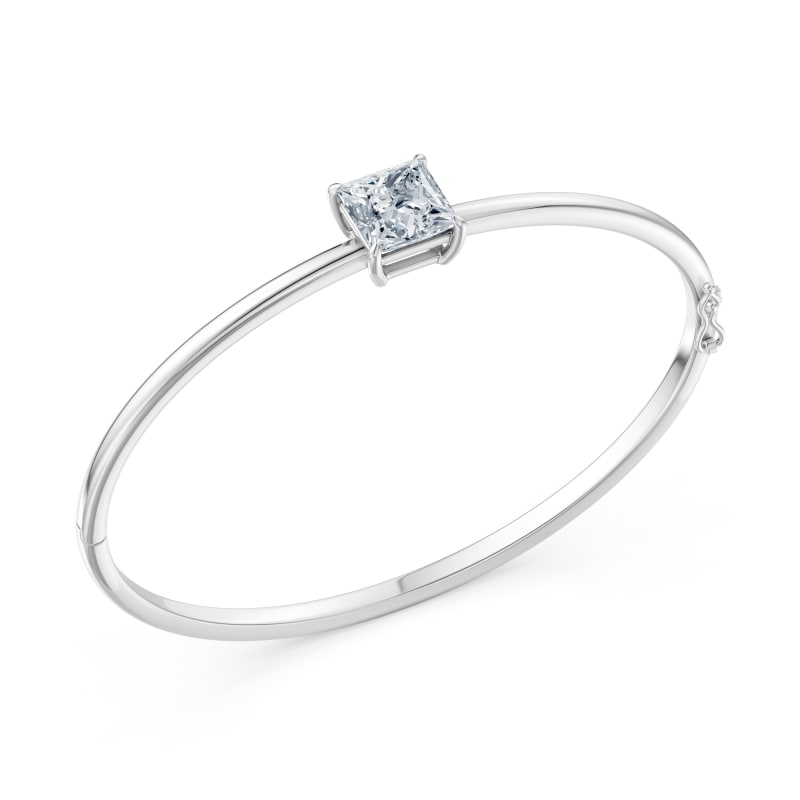 Princess Solitaire Bangle