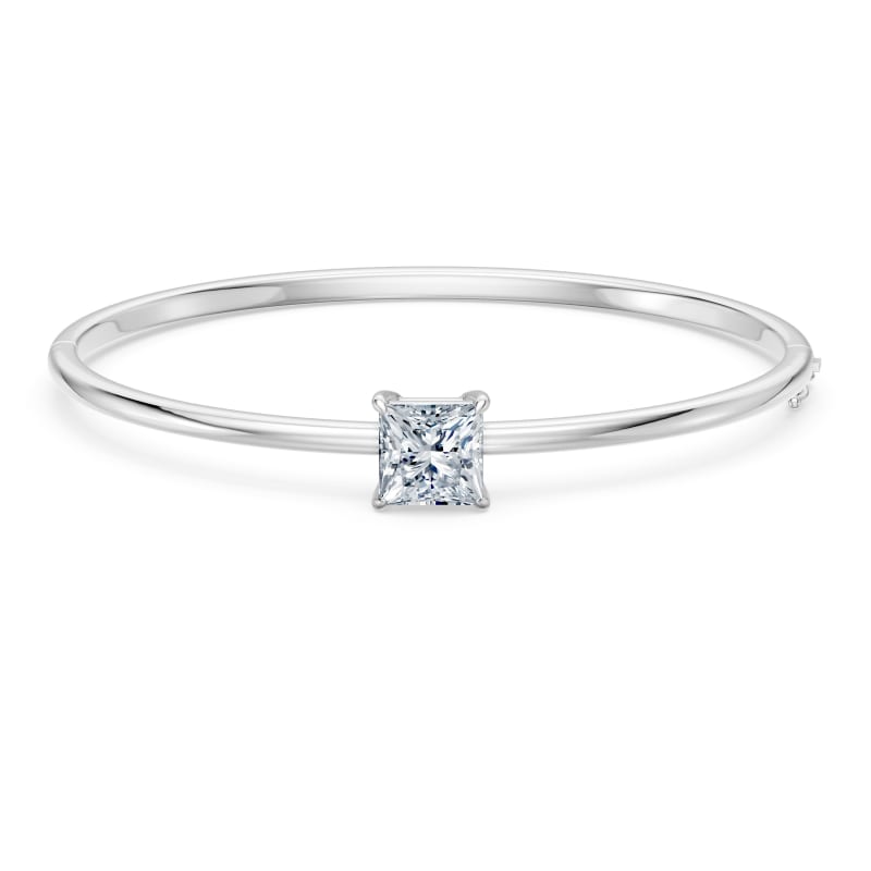 Princess Solitaire Bangle