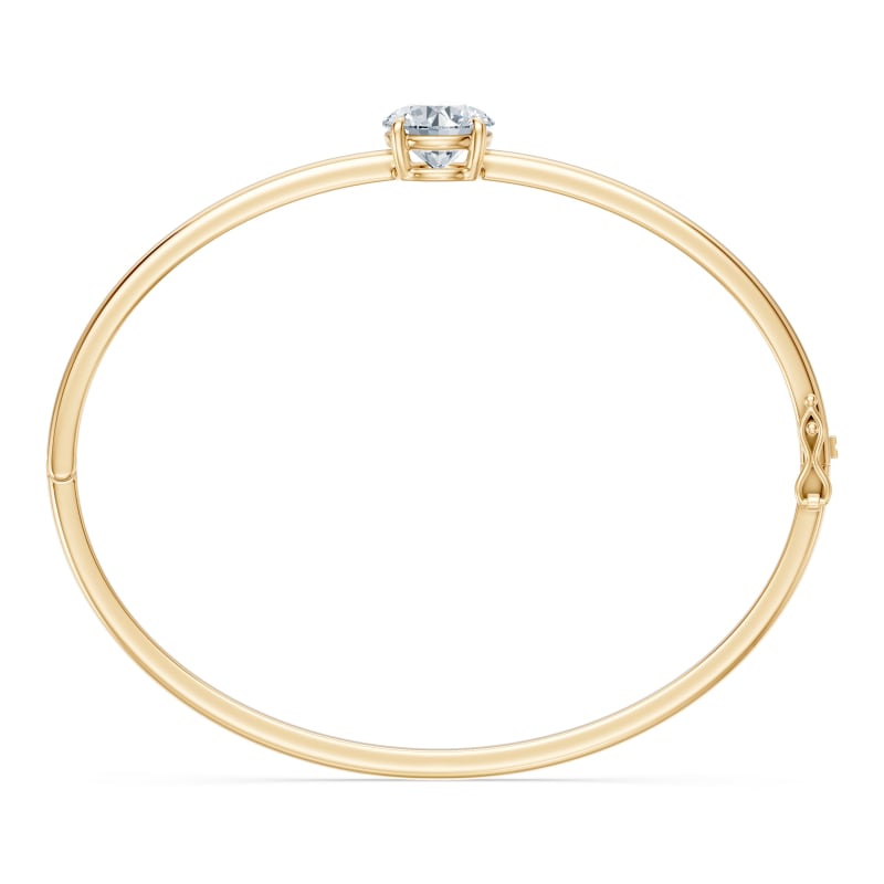 Round Solitaire Bangle