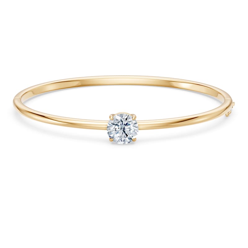 Round Solitaire Bangle