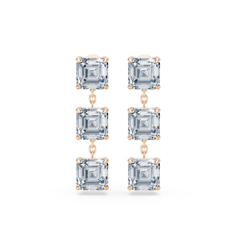 Asscher Drop Earrings