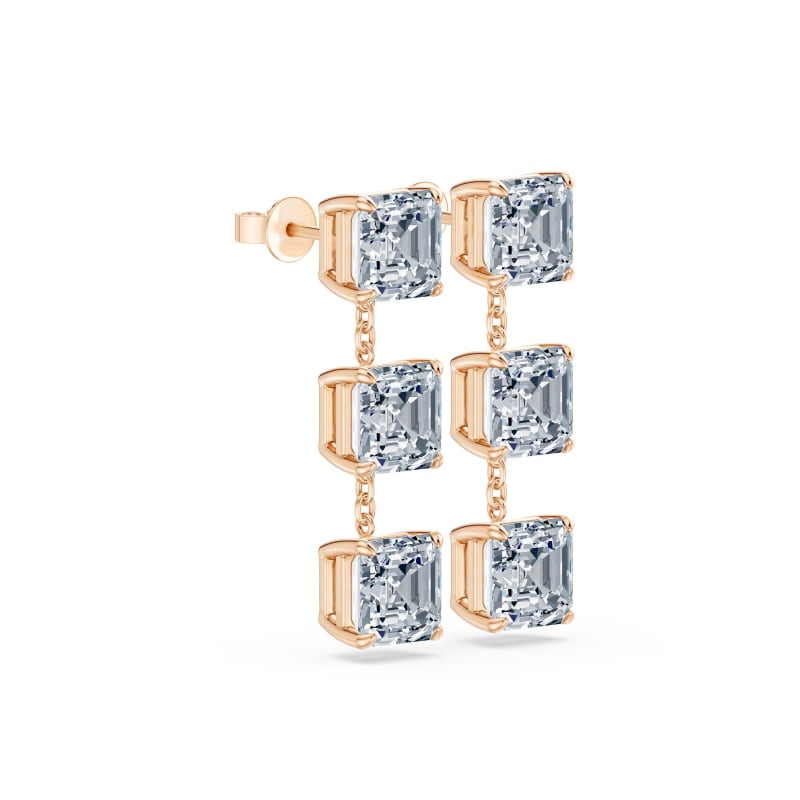 Asscher Drop Earrings