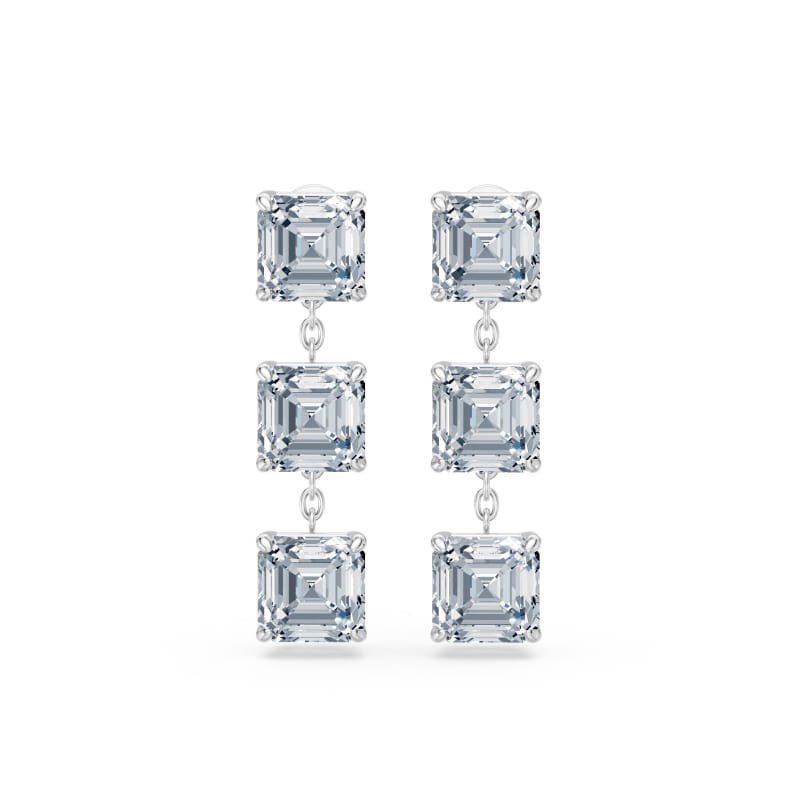 Asscher Drop Earrings