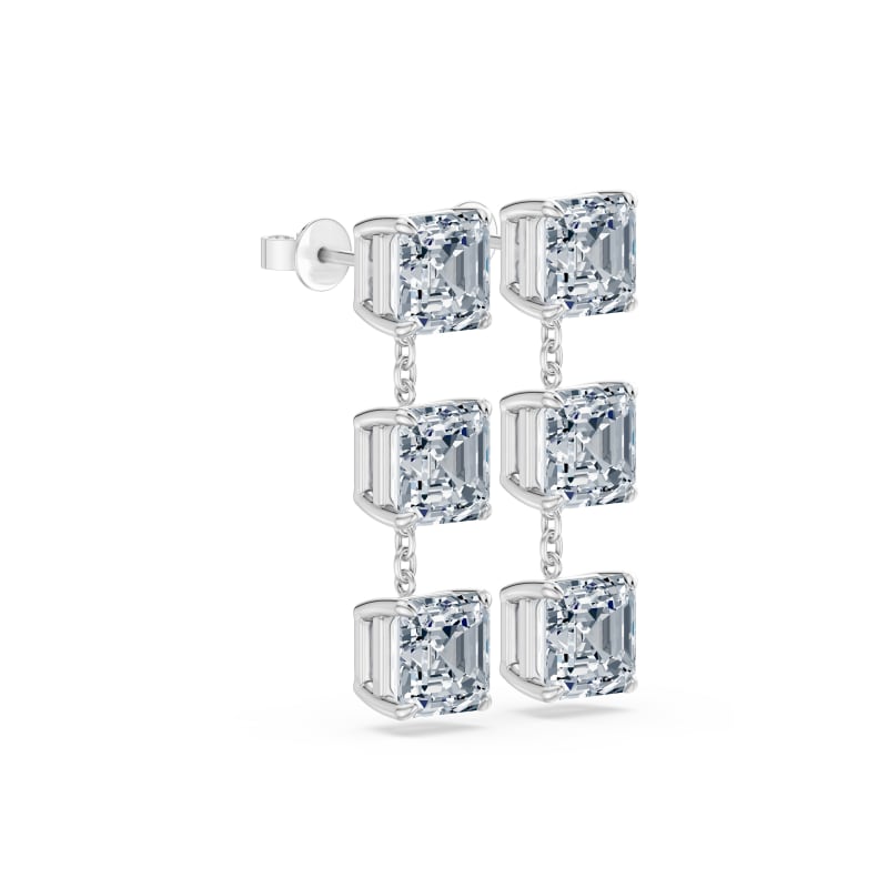 Asscher Drop Earrings