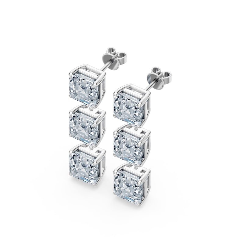 Asscher Drop Earrings