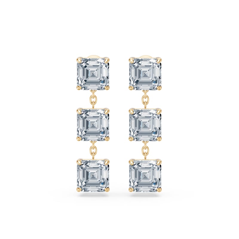 Asscher Drop Earrings