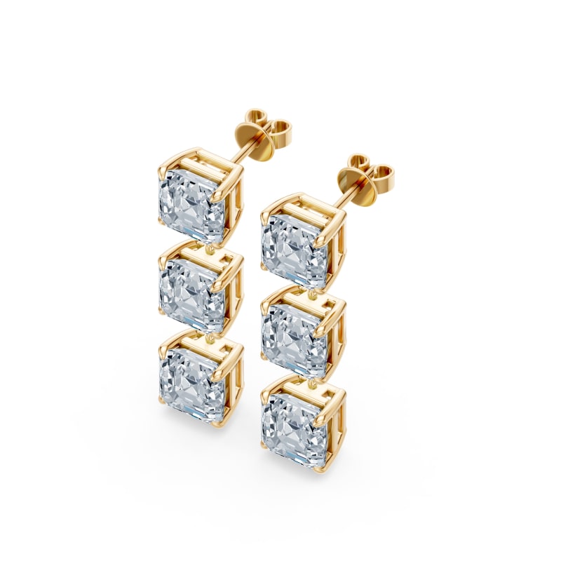 Asscher Drop Earrings