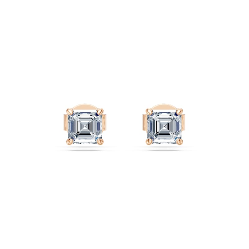 Asscher Stud Earrings