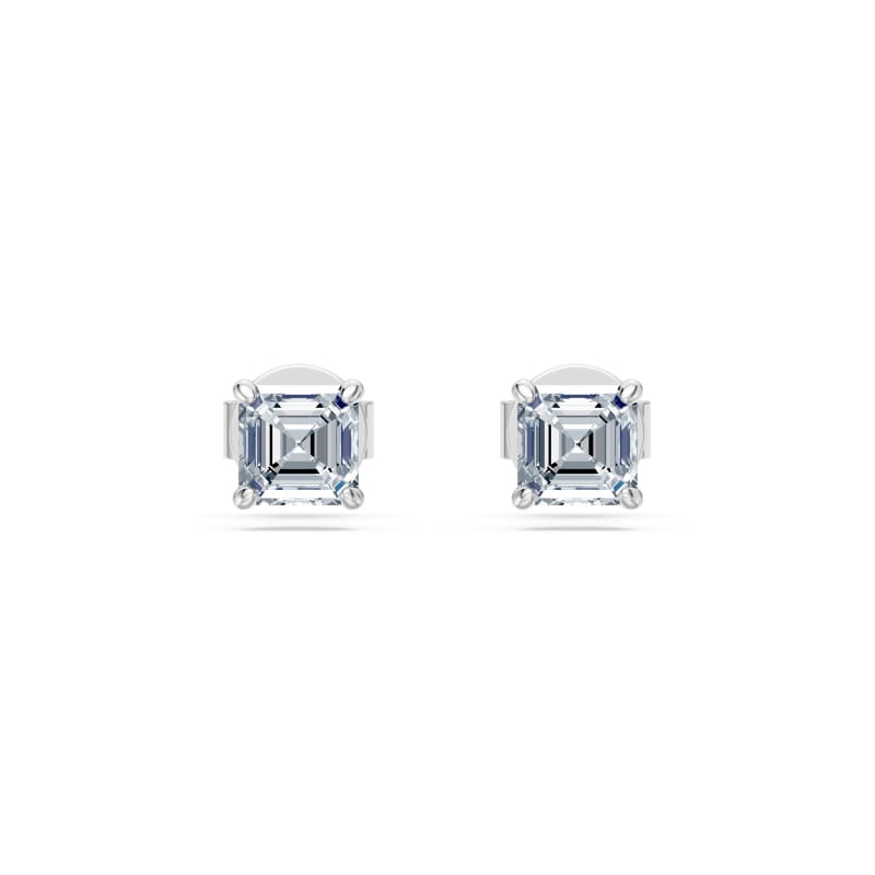 Asscher Stud Earrings