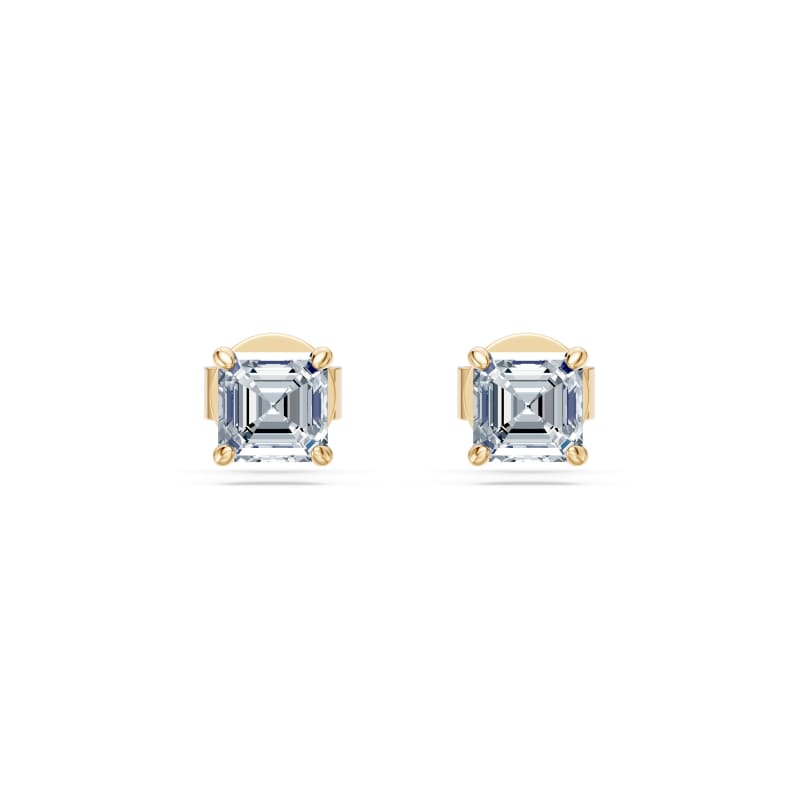 Asscher Stud Earrings