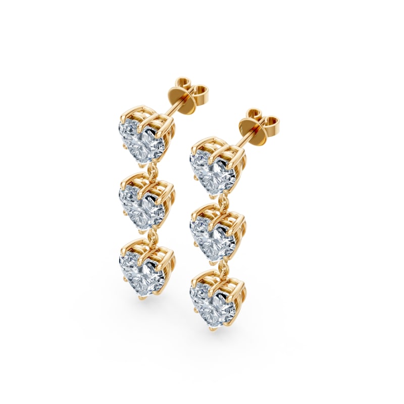 Heart Drop Earrings