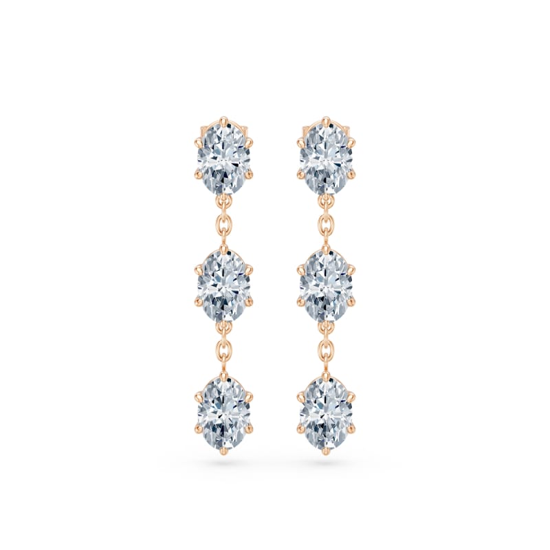 Oval Drop Earrings