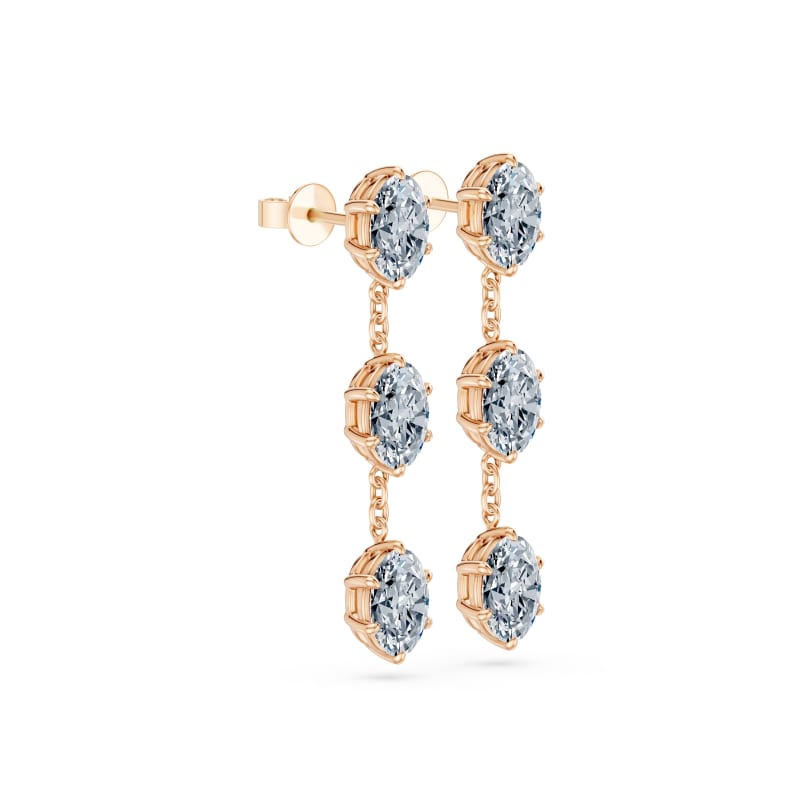 Oval Drop Earrings