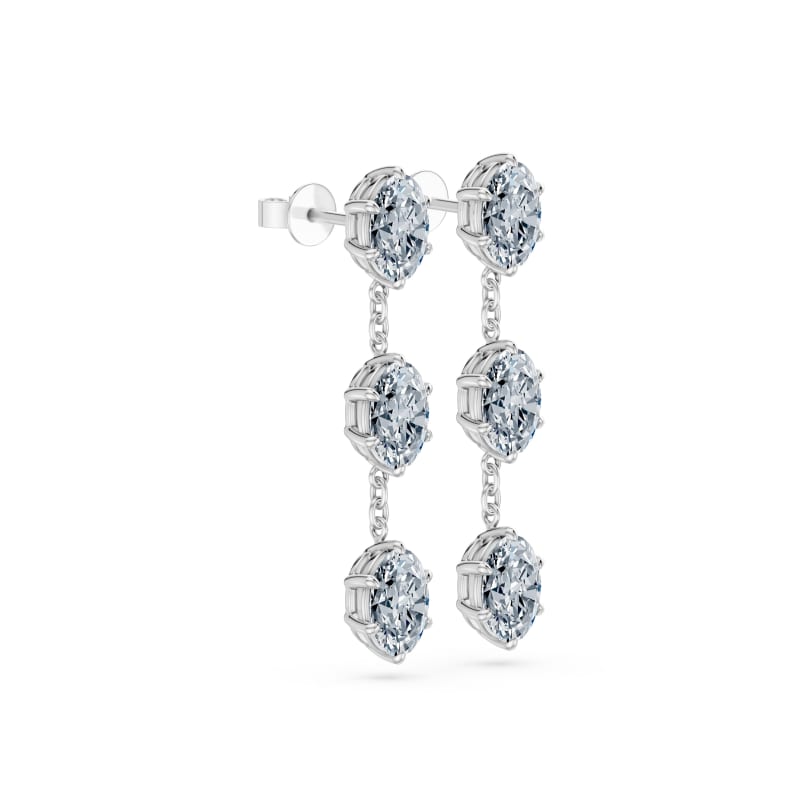 Oval Drop Earrings