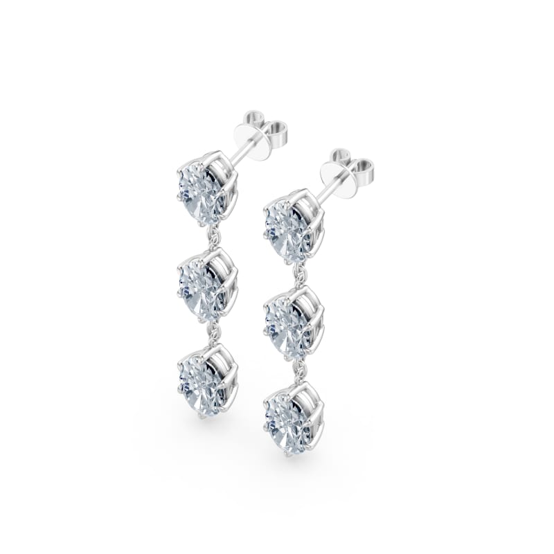 Oval Drop Earrings