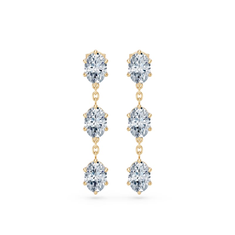 Oval Drop Earrings