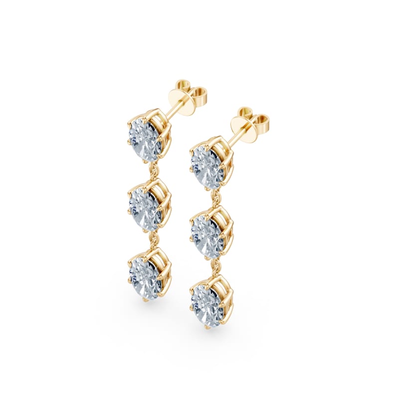 Oval Drop Earrings