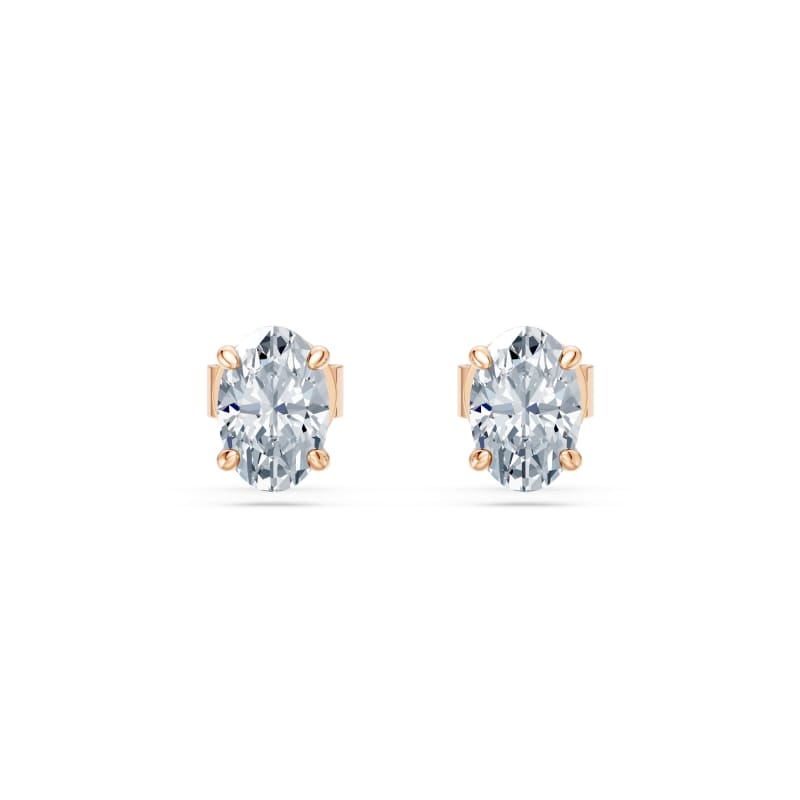 Oval Stud Earrings