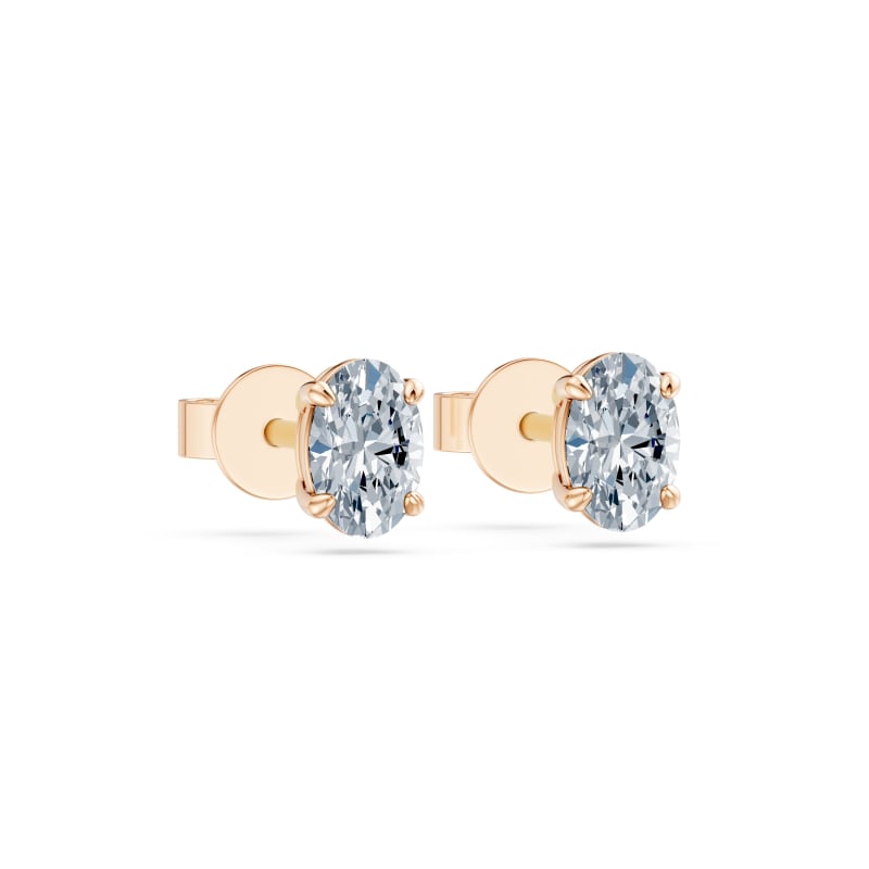 Oval Stud Earrings